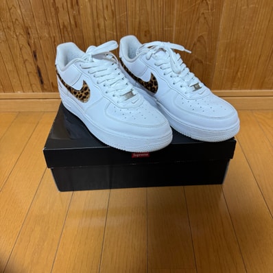 GOODENOUGH × Supreme × Nike Air Force 1 Low "White/Leopard" (25SS Week15)