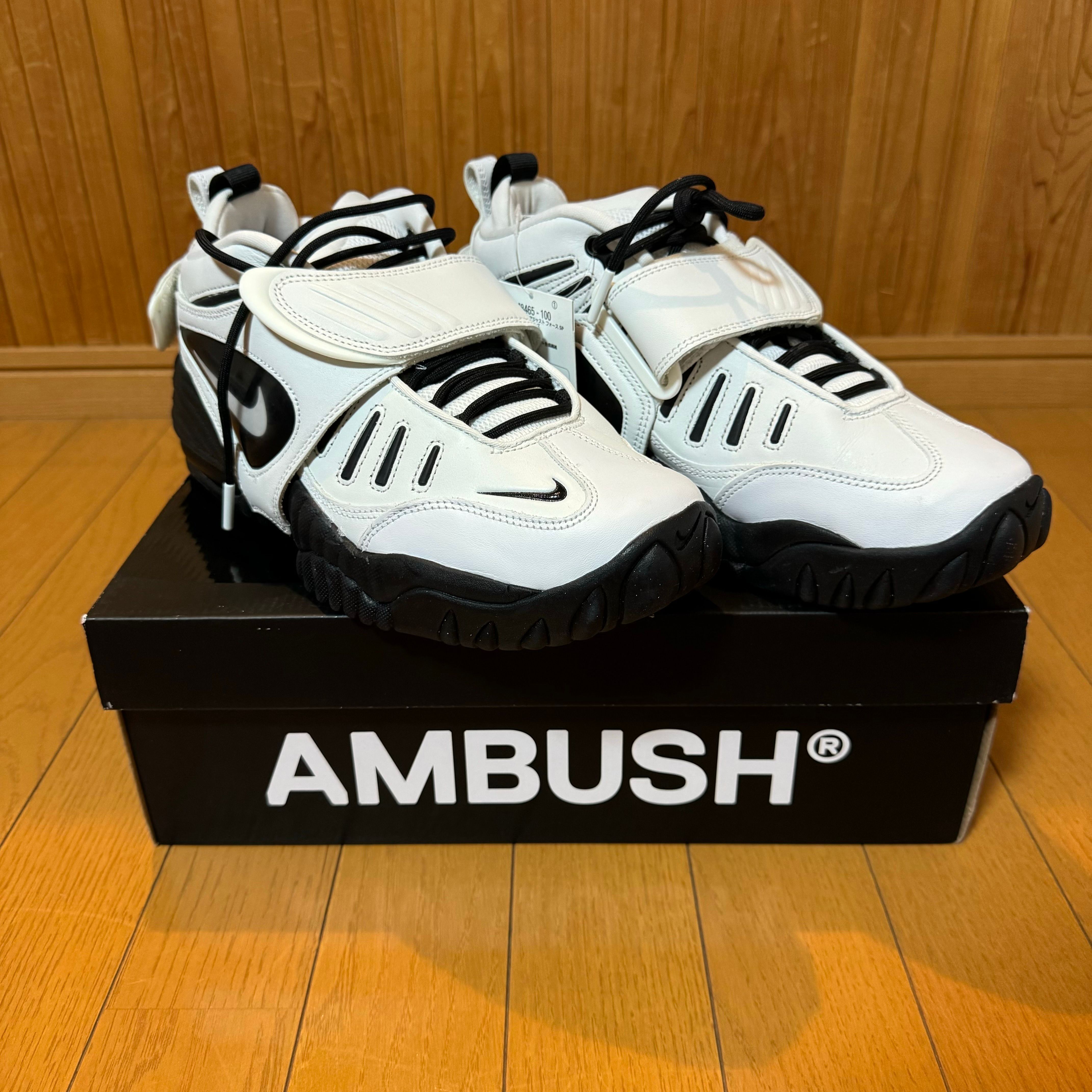 AMBUSH × Nike Air Adjust Force "Summit White and Black"