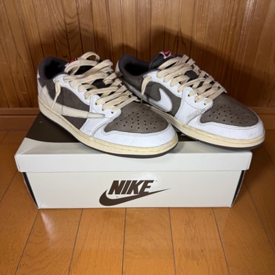 Travis Scott × Nike Air Jordan 1 Low OG SP "Reverse Mocha/Sail and Ridgerock"