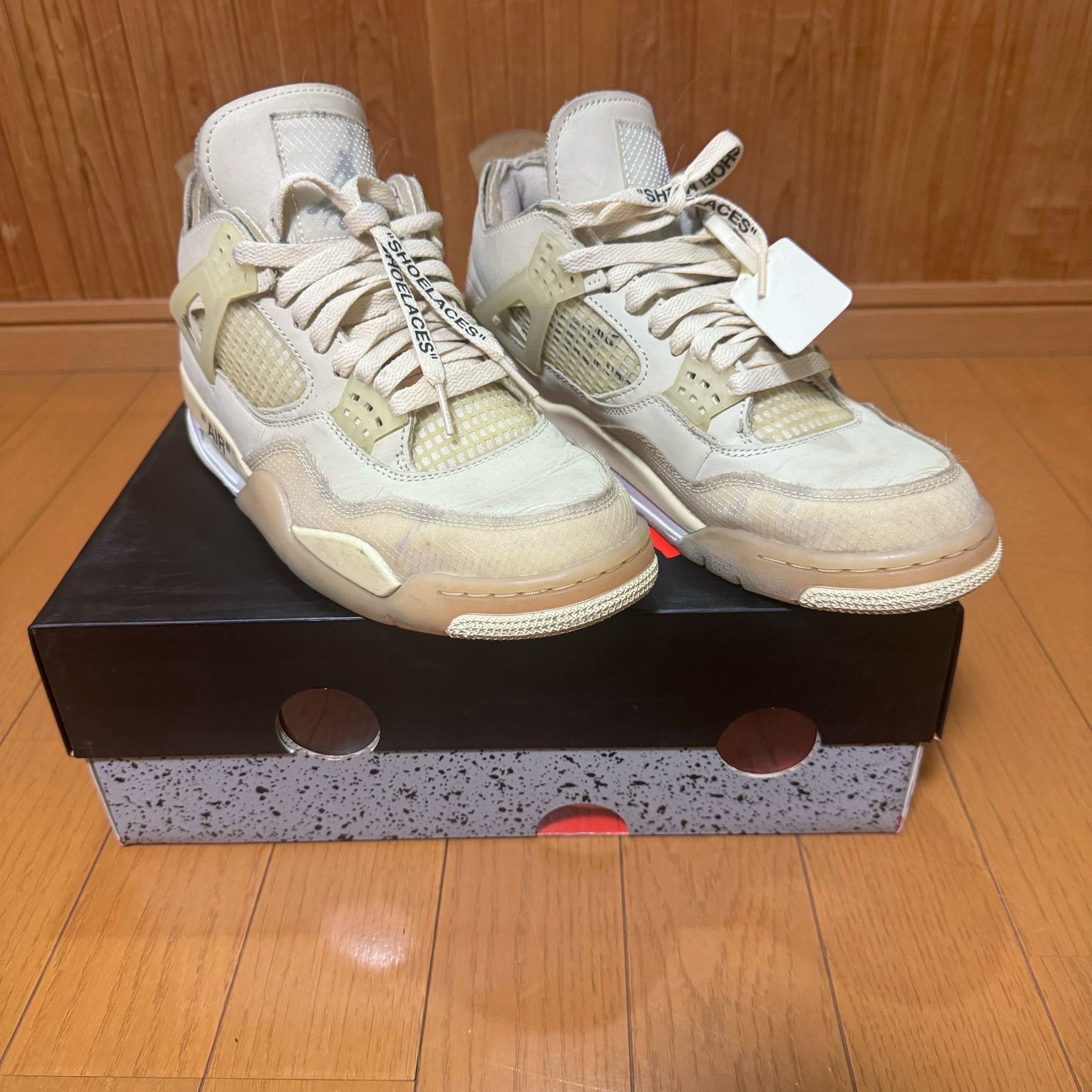 Off-White × Nike Women's Air Jordan 4 SP "Sail"