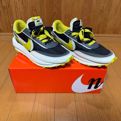 UNDERCOVER × sacai × Nike LD Waffle "Black/Sail-Dark Grey-Bright Citron"