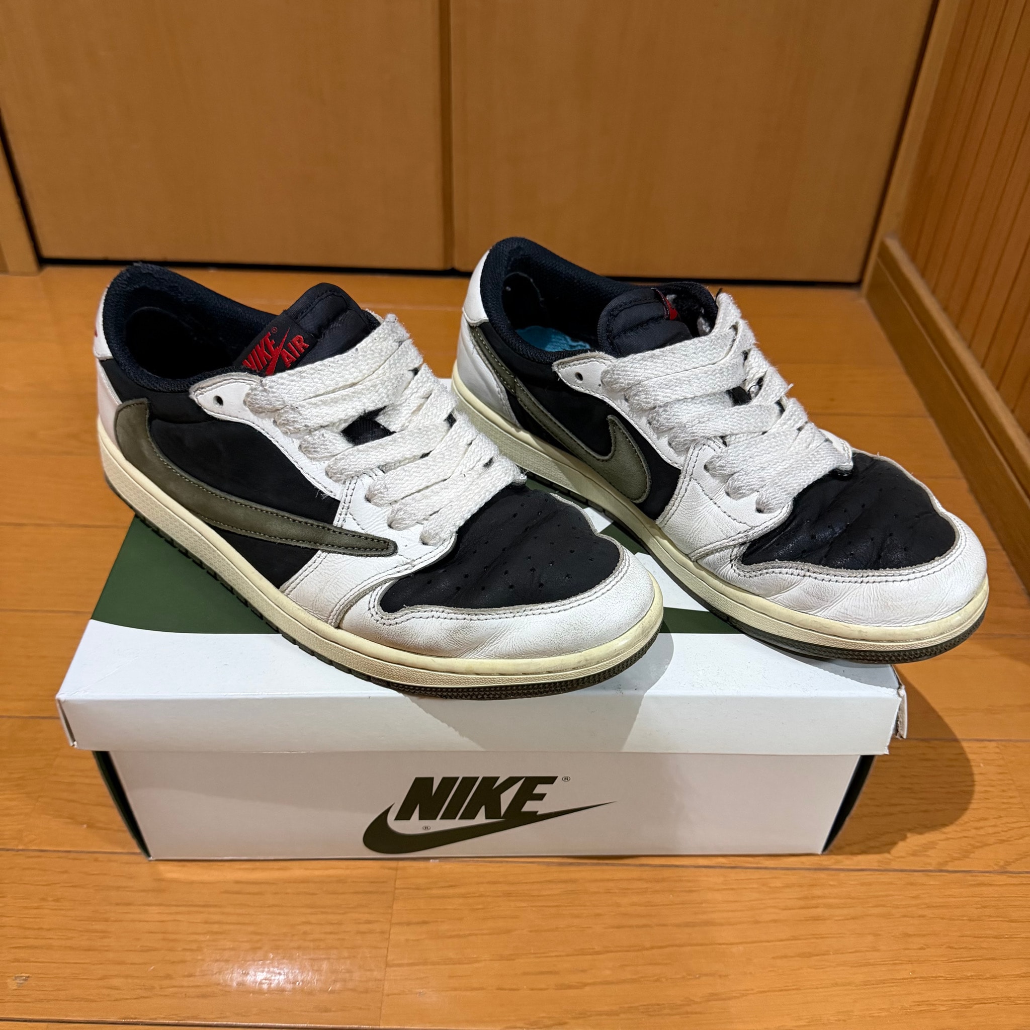 Travis Scott × Nike Women's Air Jordan 1 Low OG "Medium Olive"