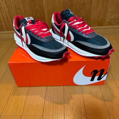 UNDERCOVER × sacai × Nike LD Waffle "Midnight Spruce/Pale Ivory-Dark Grey-University Red"