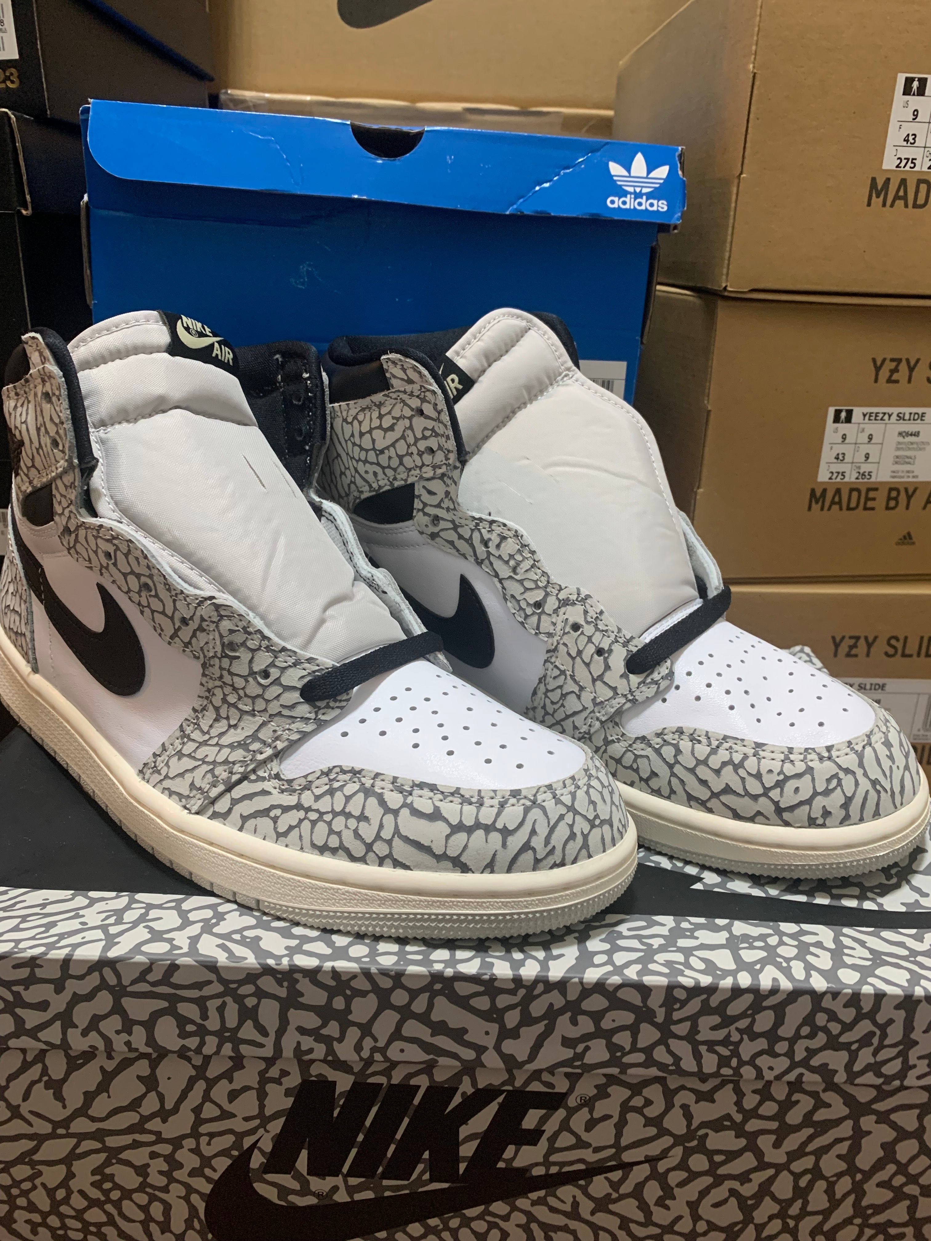 Nike Air Jordan 1 High OG "White Cement/Safari"