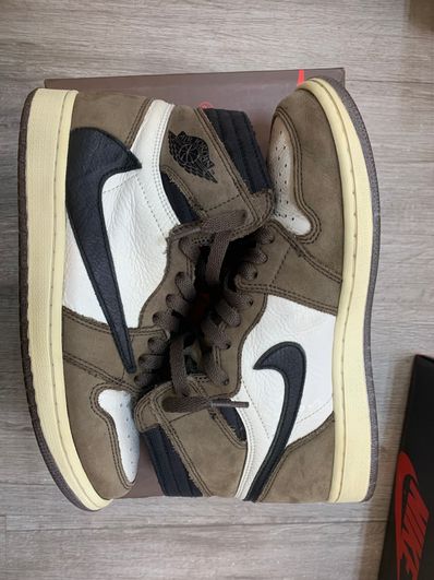 Travis Scott × Nike Air Jordan 1 Retro High OG TS SP "Sail/Dark Mocha"