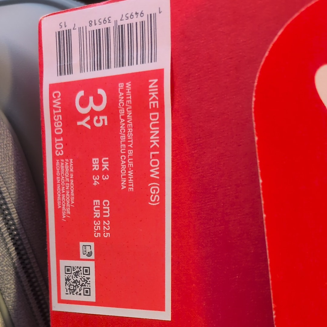 NIKE GS DUNK LOW "UNIVERSITY BLUE"