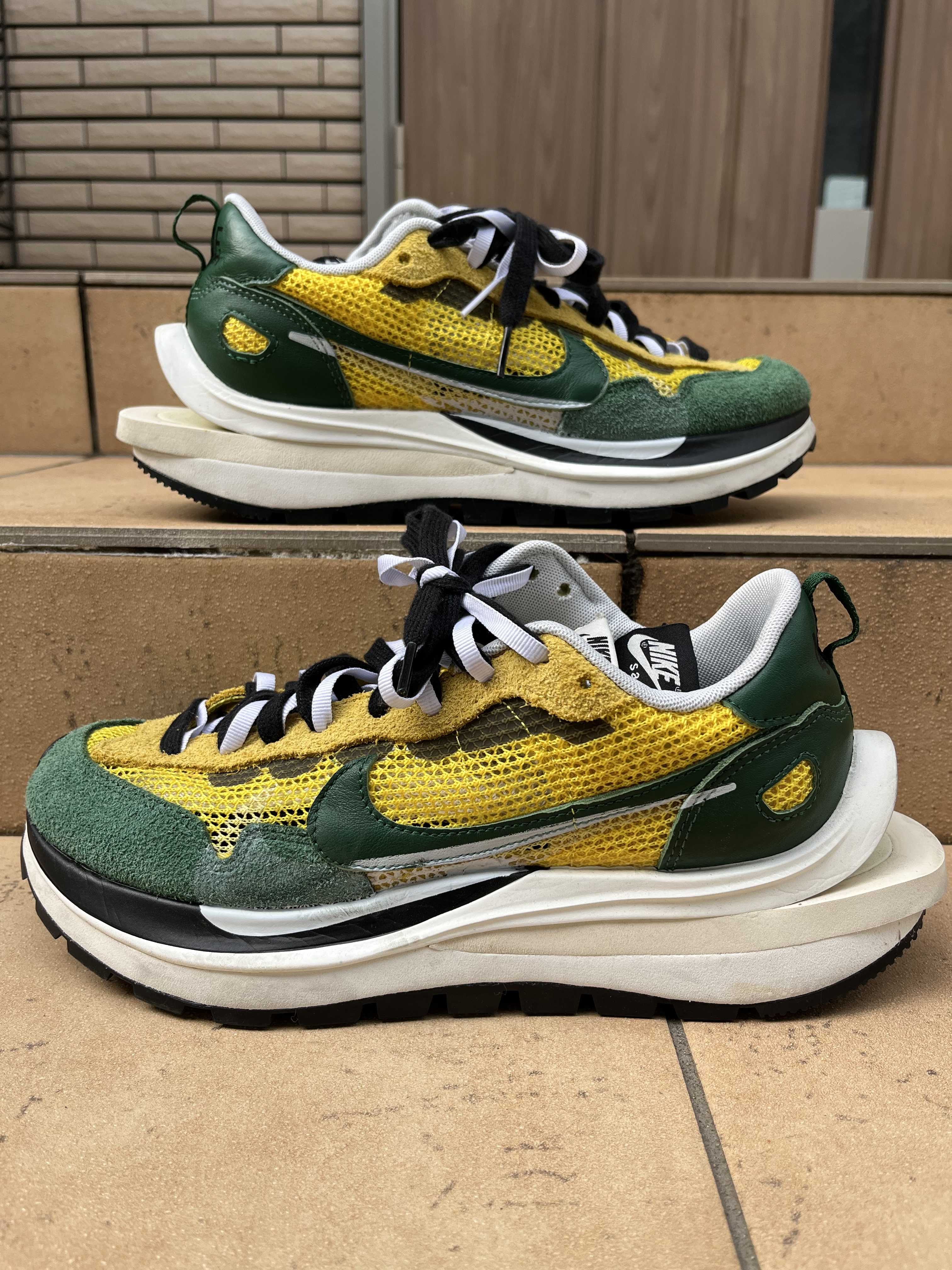 sacai × Nike Vapor Waffle "Tour Yellow/Stadium Green-Sail"