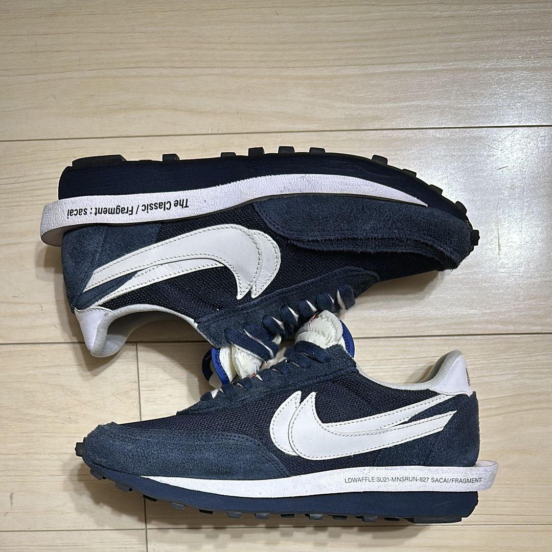Fragment × sacai × Nike LD Waffle "Blackended Blue"