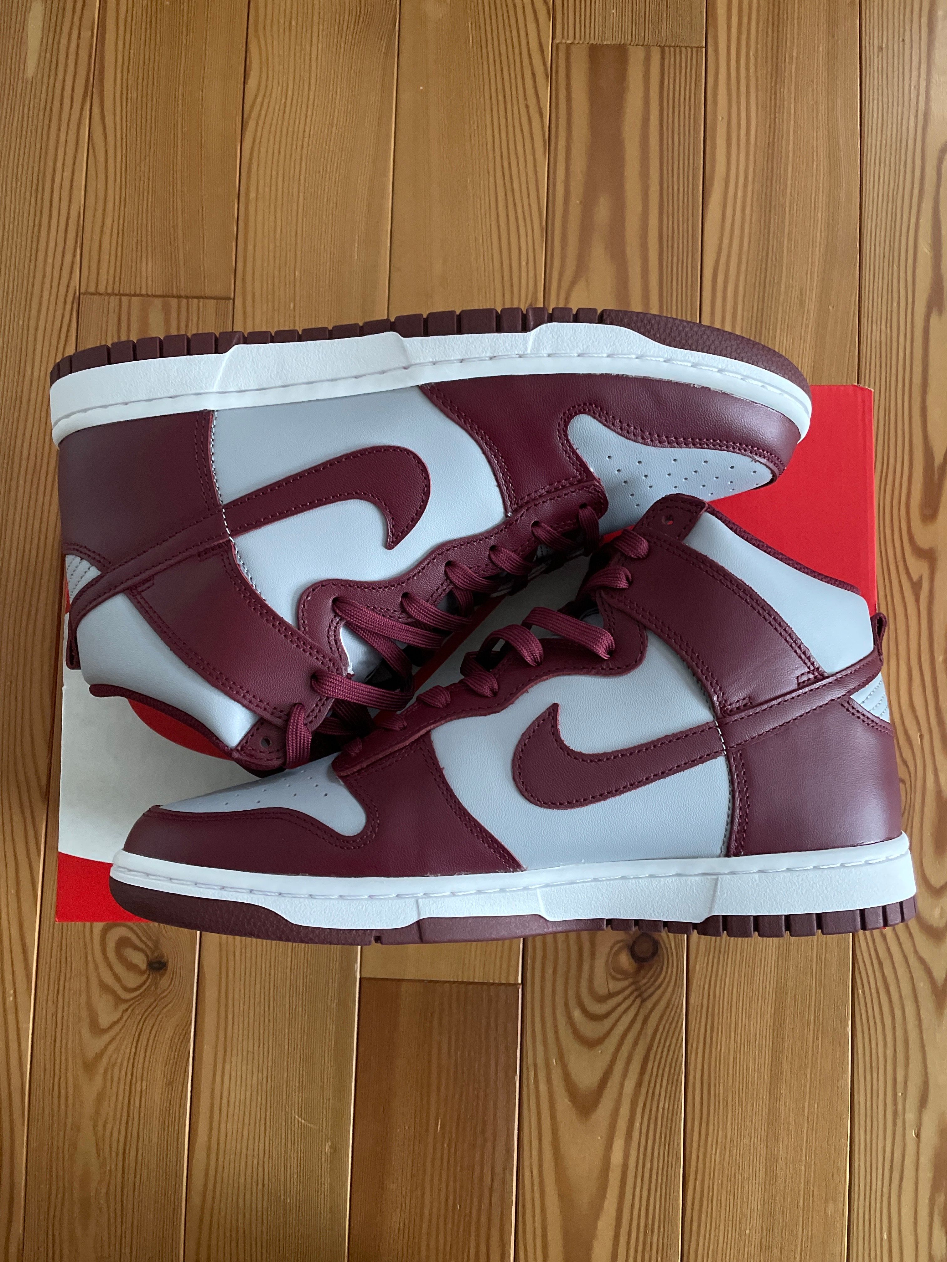 Nike Dunk High "Dark Beetroot and Wolf Grey"