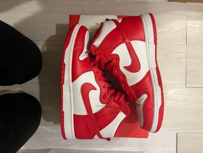 Nike Dunk High "Championship White and Red"