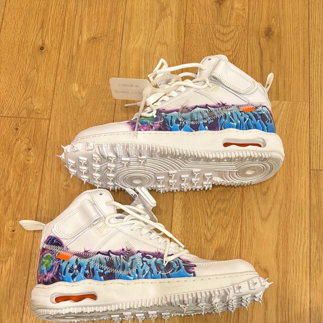Off-White × Nike Air Force 1 Mid "Graffiti"