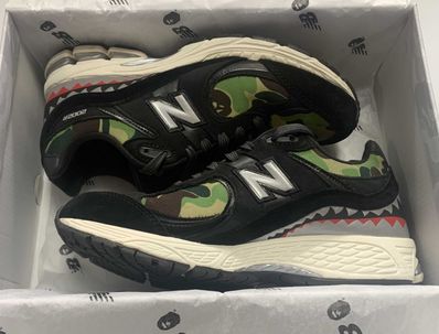 A BATHING APE × New Balance 2002R "Black"