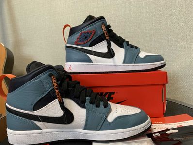 FACETASM × Nike Air Jordan 1 Mid "White/Navy"