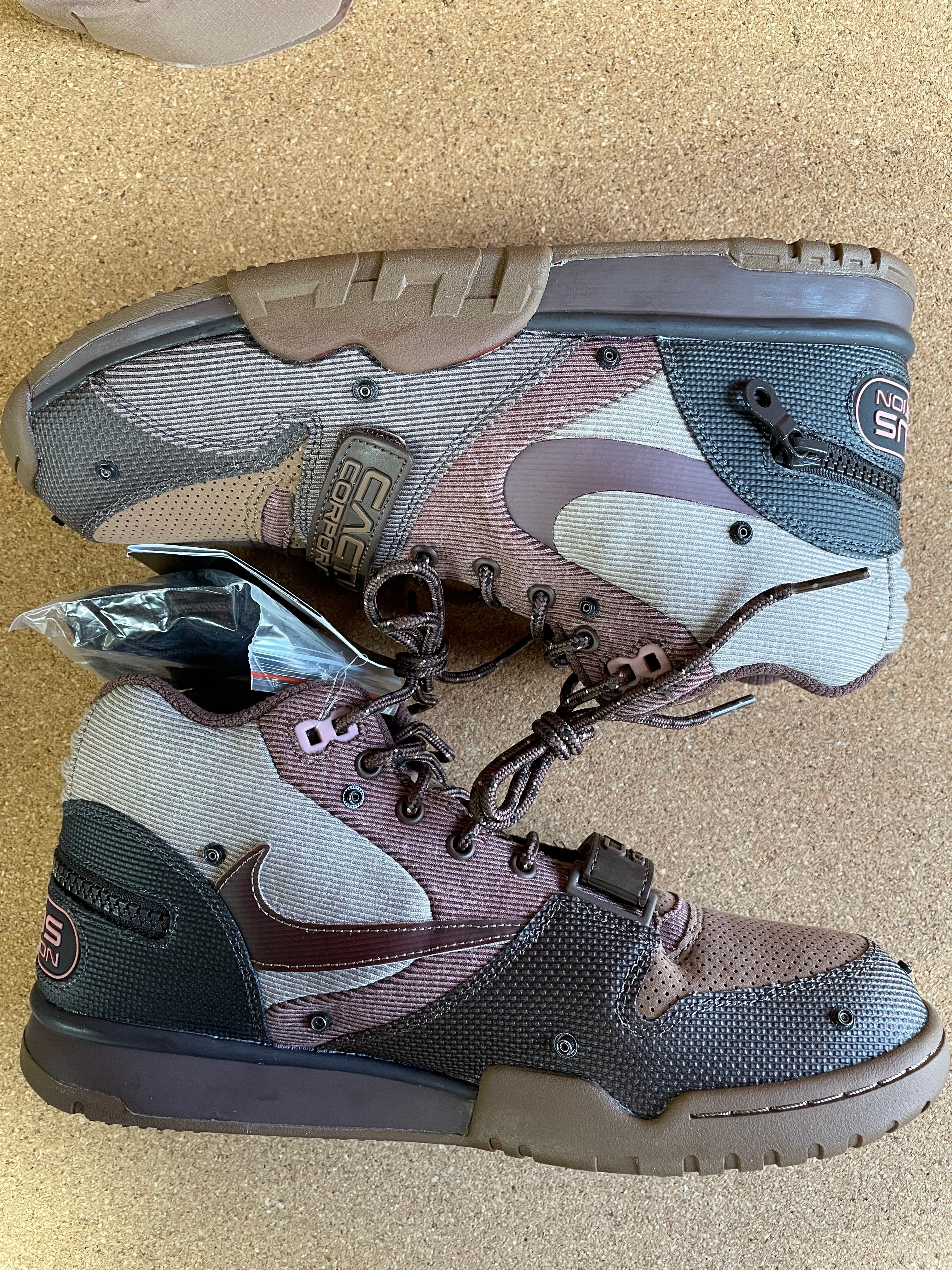 Travis Scott x Nike Air Trainer 1 SP "Archaeo Brown and Rust Pink"