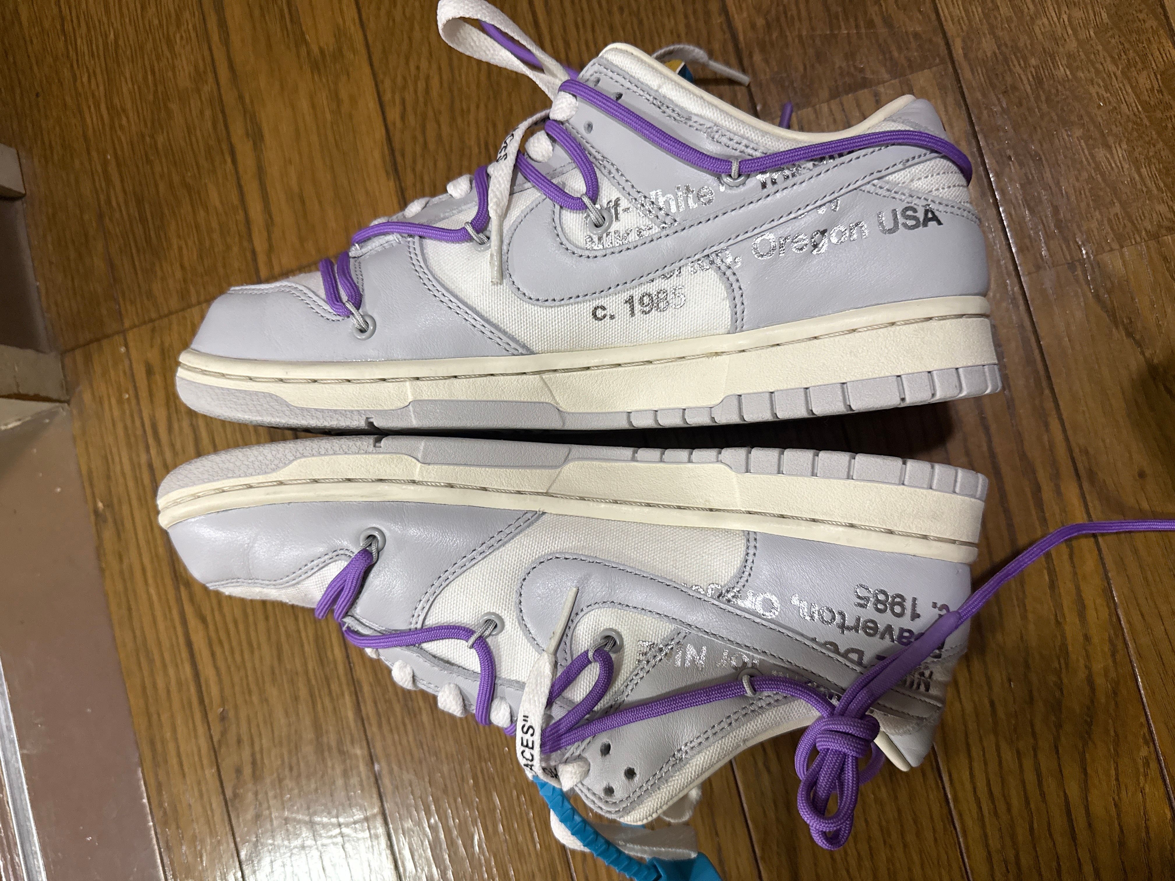 Off-White × Nike Dunk Low "Sail/Neutral Gray"