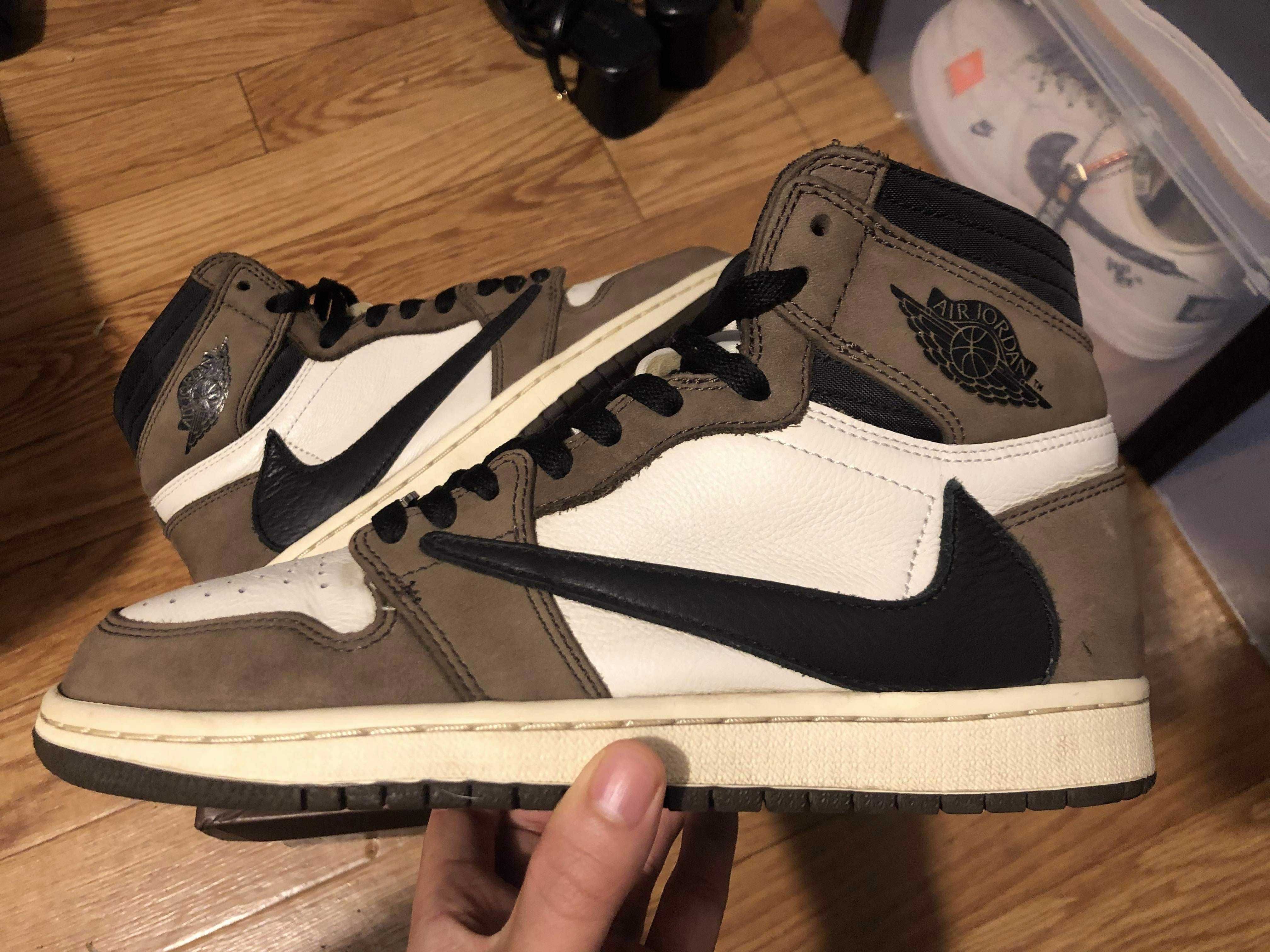 Travis Scott × Nike Air Jordan 1 Retro High OG TS SP "Sail/Dark Mocha"