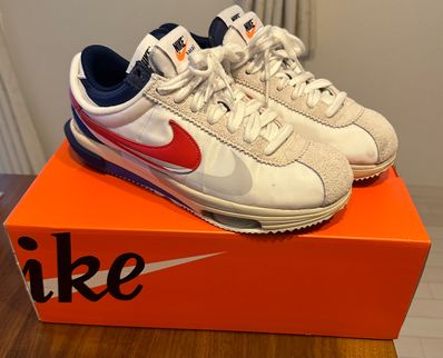 sacai × Nike Zoom Cortez "White and University Red"