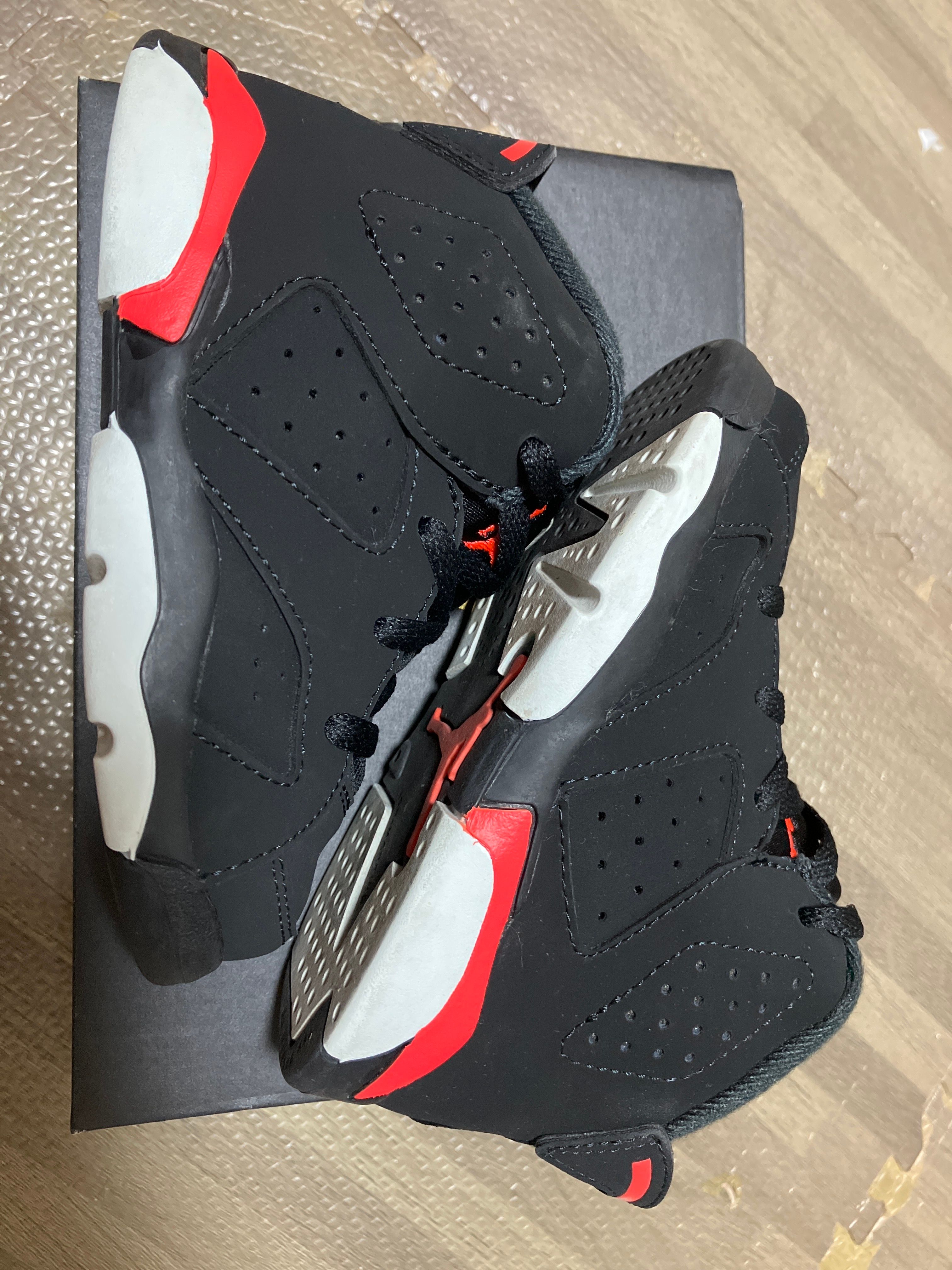 Nike TD Air Jordan 6 Retro "Black Infrared" (2019)