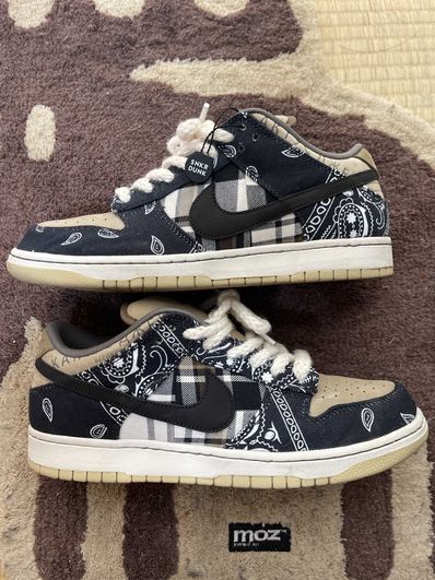 Travis Scott × Nike SB Dunk Low "Black/Parachute Beige"