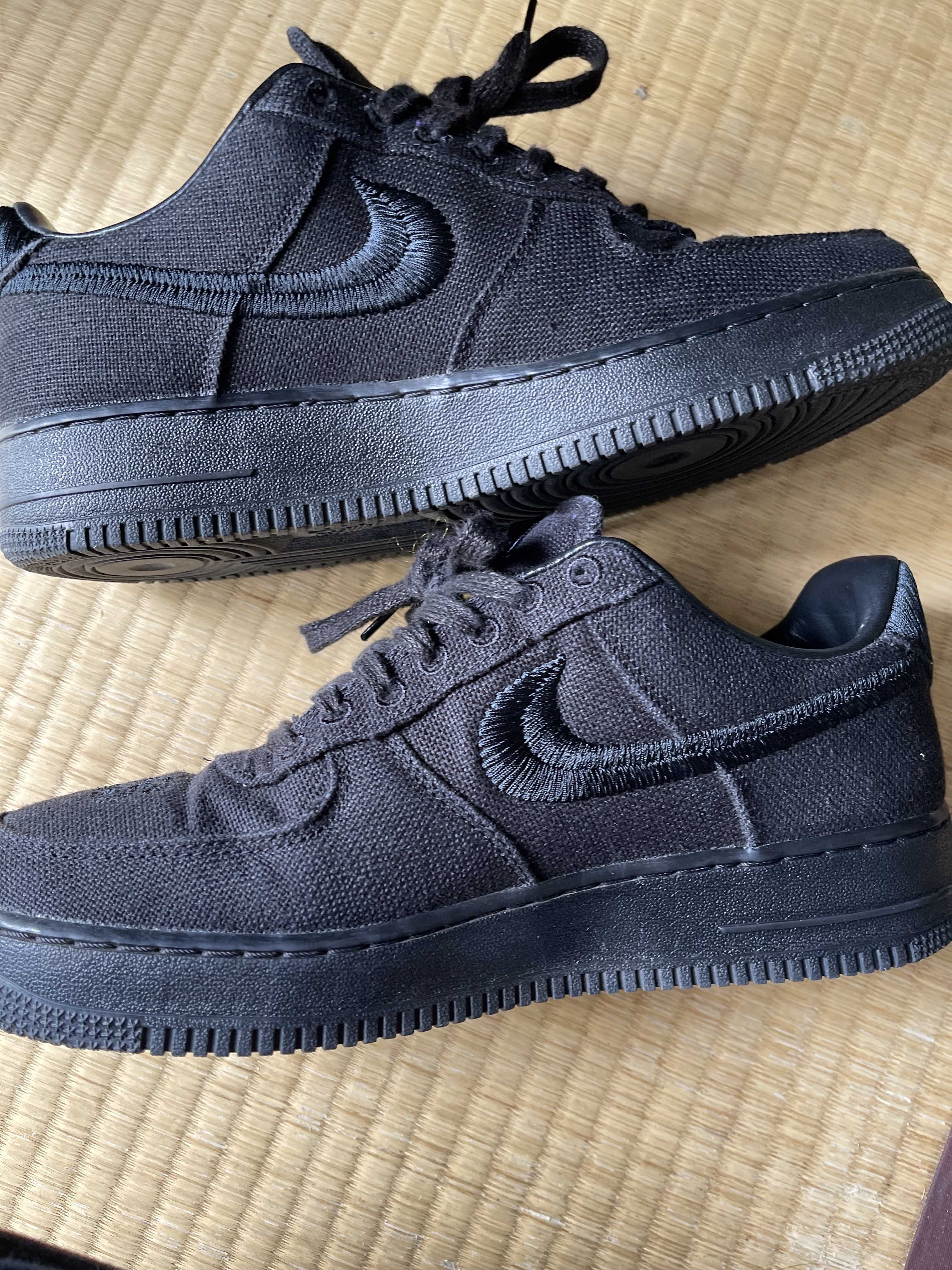 Stussy × Nike Air Force 1 Low "Triple Black"