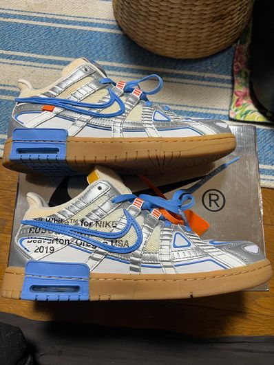 Off-White × Nike Air Rubber Dunk "White/University Blue"
