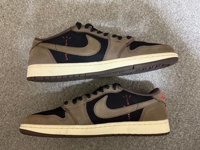Travis Scott × Nike Air Jordan 1 Low OG SP-T "Black/Dark Mocha"