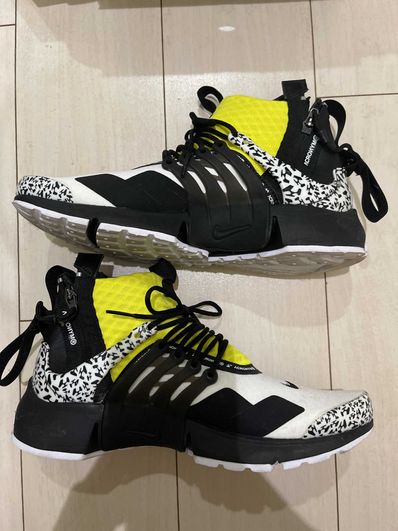 ACRONYM × Nike Air Presto Mid "White/Black/Dynamic Yellow"