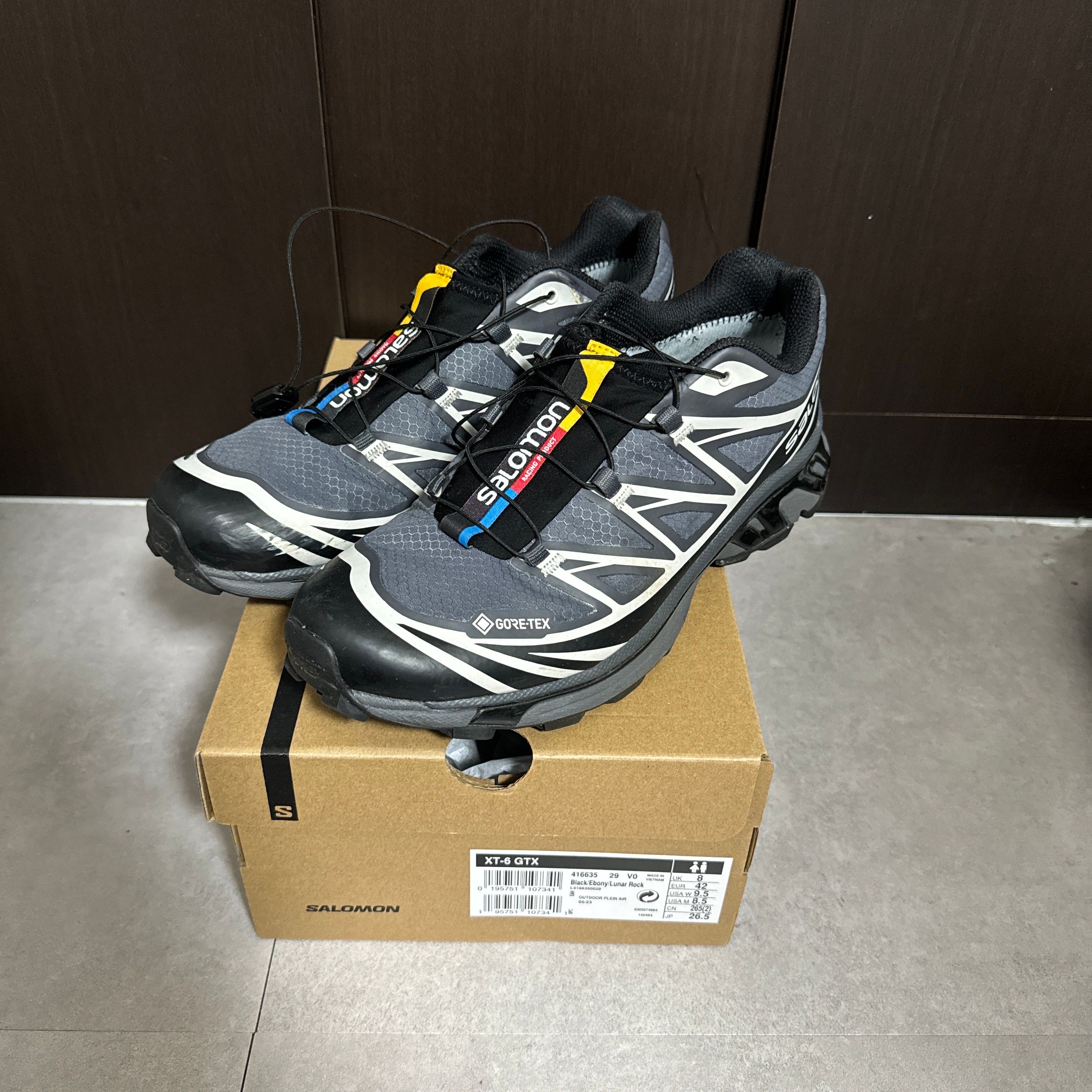 Salomon XT-6 GORE-TEX "Black/Ebony/Lunar Rock"