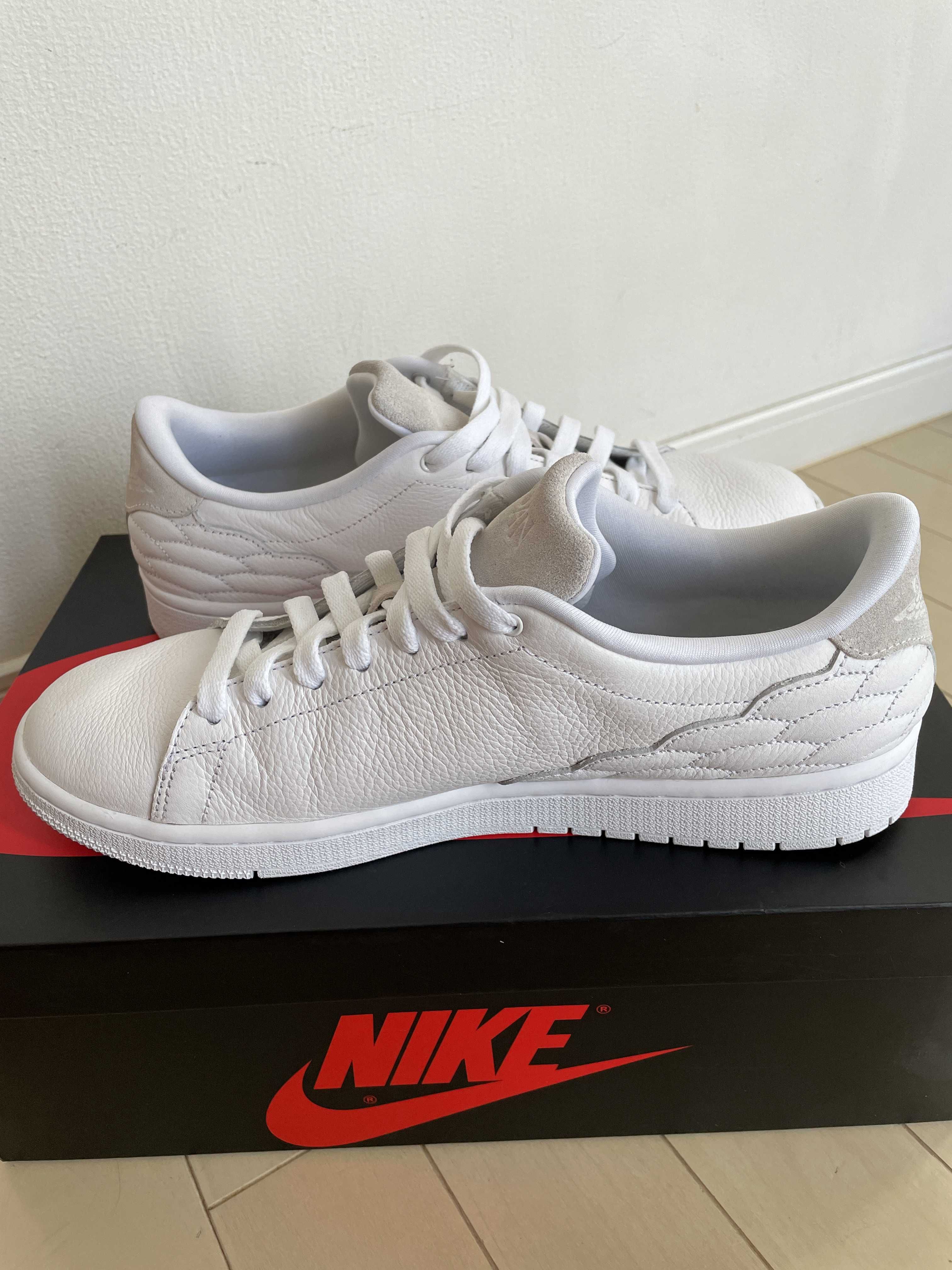 Nike Air Jordan 1 Low Centre Court "White On White"