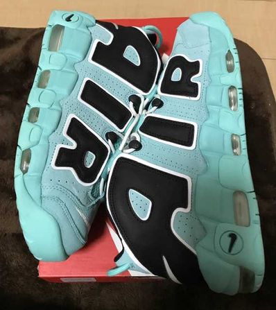 NIKE AIR MORE UPTEMPO "LIGHT AQUA / BLACK / WHITE"