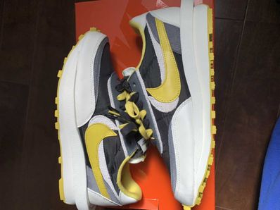 UNDERCOVER × sacai × Nike LD Waffle "Black/Sail-Dark Grey-Bright Citron"