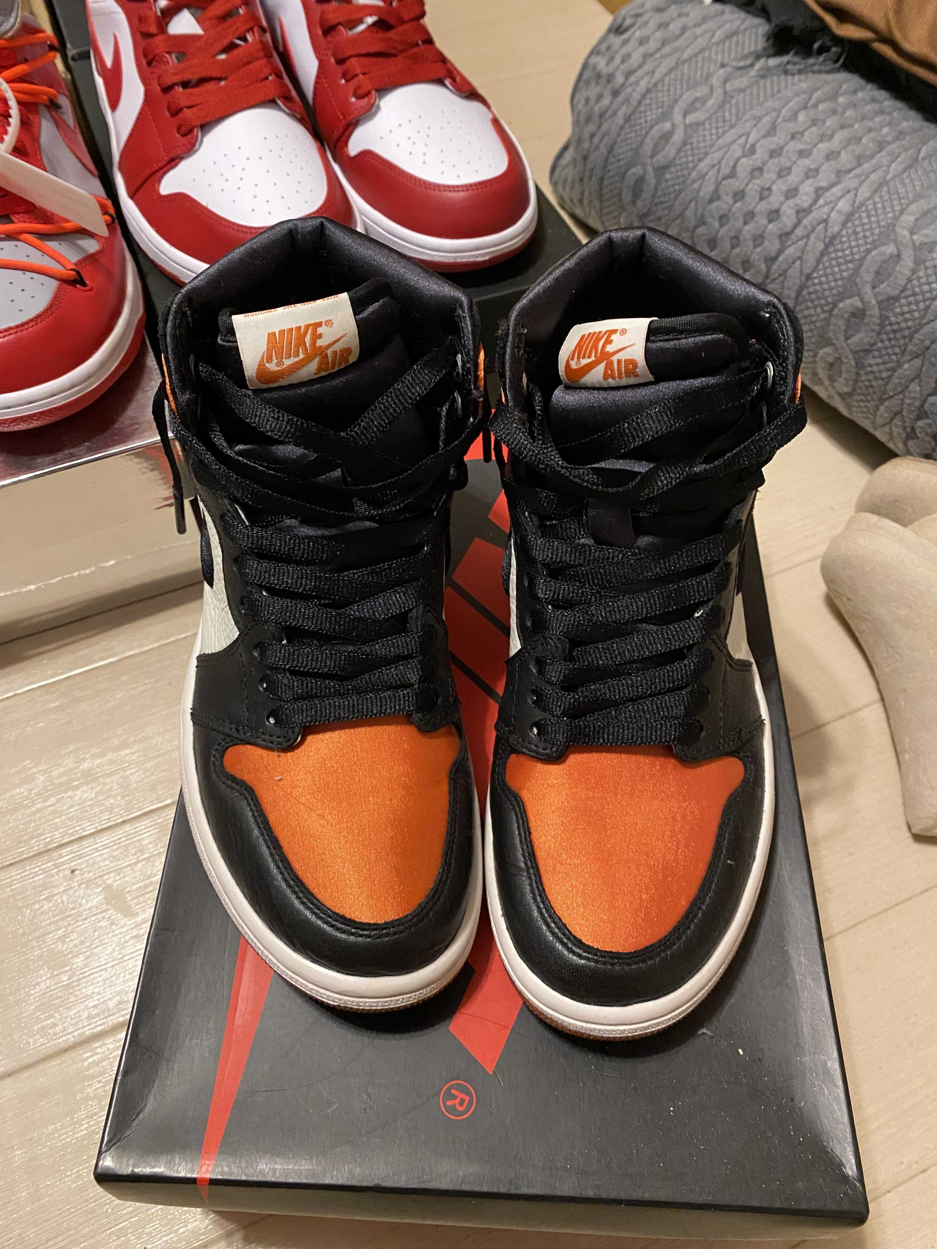 Nike Women's Air Jordan 1 High "Satin Shattered Backboard"