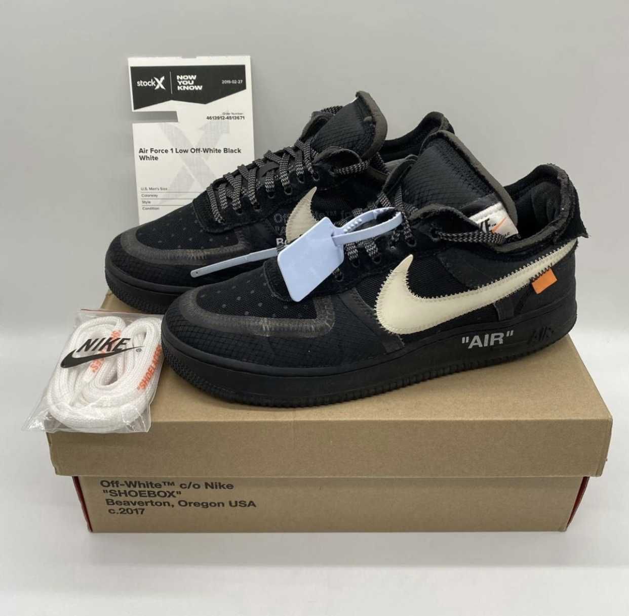 Off-White × Nike Air Force 1 Low "Black"