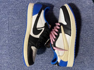 Travis Scott × fragment design × Nike Air Jordan 1 Low OG SP "Military Blue"