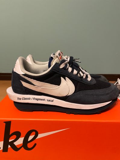 Fragment × sacai × Nike LD Waffle "Blackended Blue"