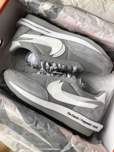 Fragment × sacai × Nike LD Waffle "Light Smoke Grey"