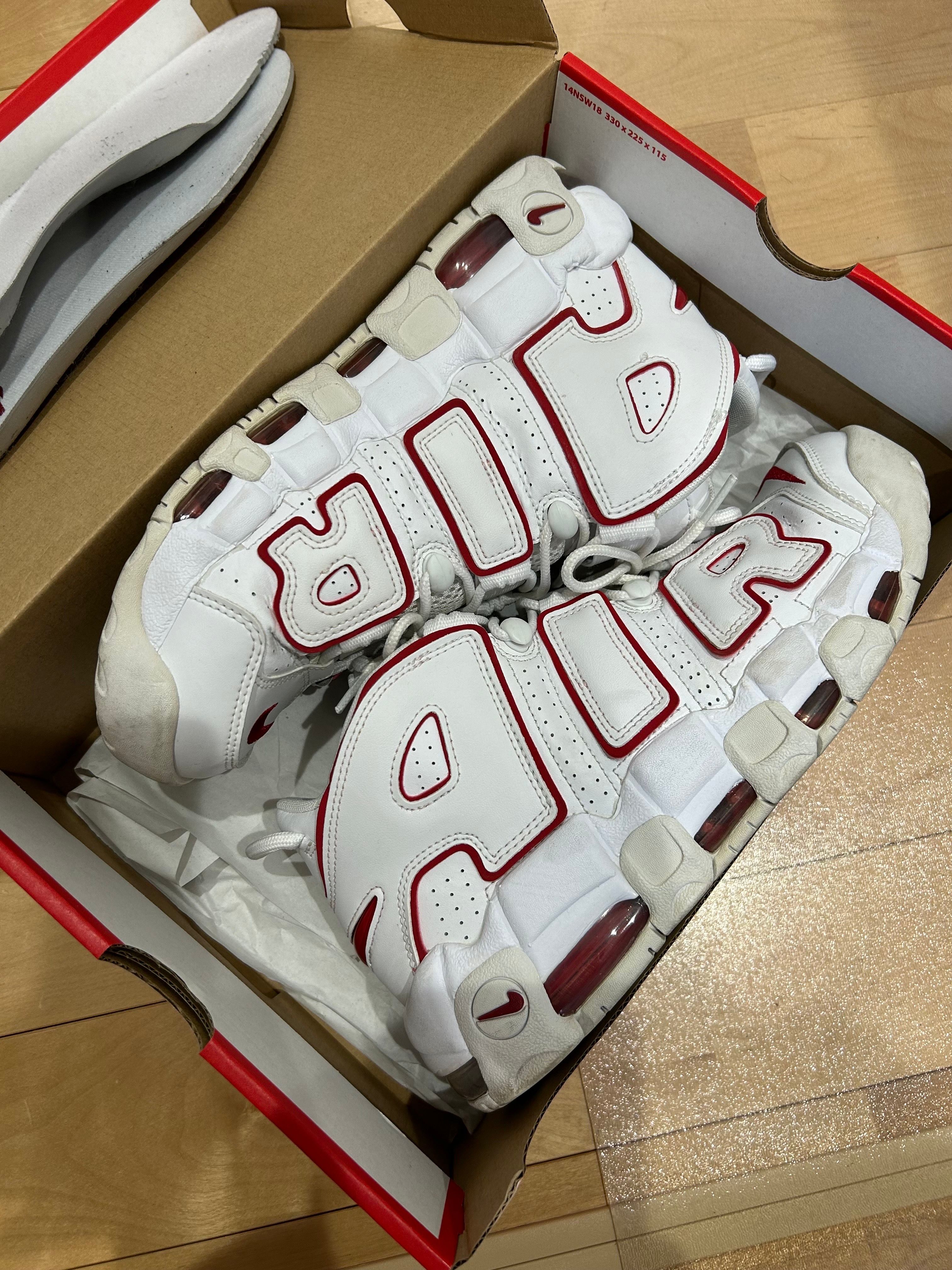 NIKE AIR MORE UPTEMPO "WHITE/VARSITY RED" (2021)