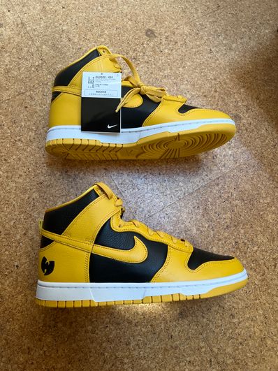 Wu-Tang Clan × Nike Dunk High Retro PRM "Black and Pollen"