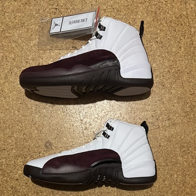 A Ma Maniere × Nike Women's Air Jordan 12 "White and Burgundy Crush"