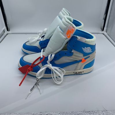 Off-White × Nike Air Jordan 1 High UNC "White/Dark Powder Blue"
