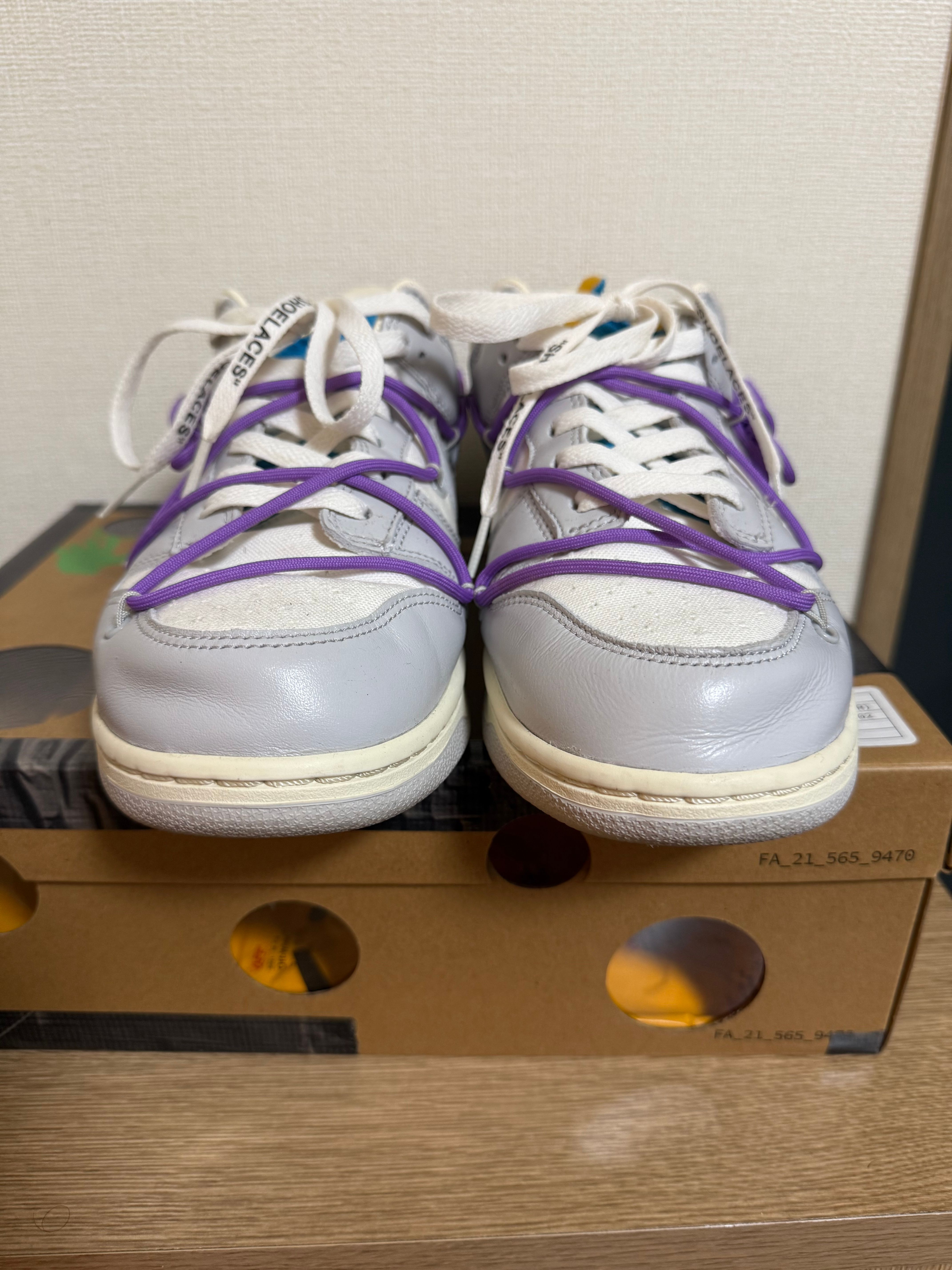 Off-White × Nike Dunk Low "Sail/Neutral Gray"