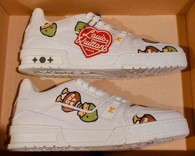 NIGO × Louis Vuitton Trainer Sneaker Plain Calf Leather "Blanc"