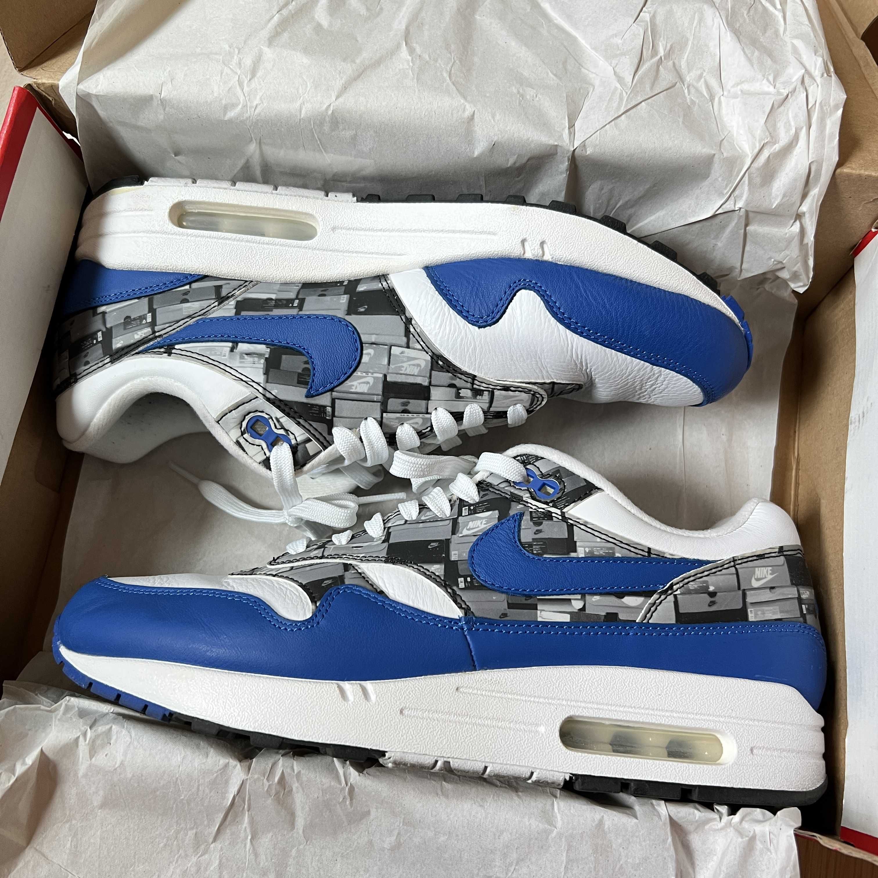 atmos × Nike Air Max 1 Blue "We Love Nike"