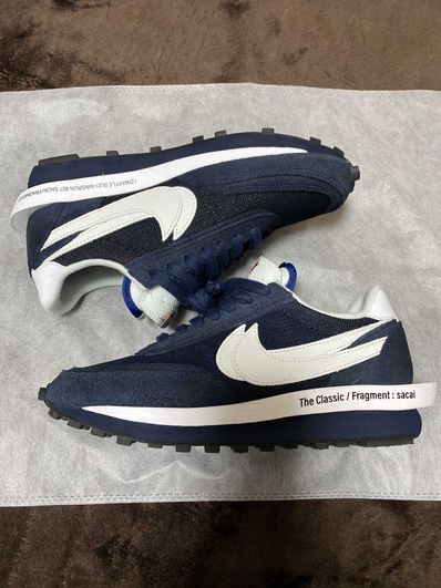 Fragment × sacai × Nike LD Waffle "Blackended Blue"