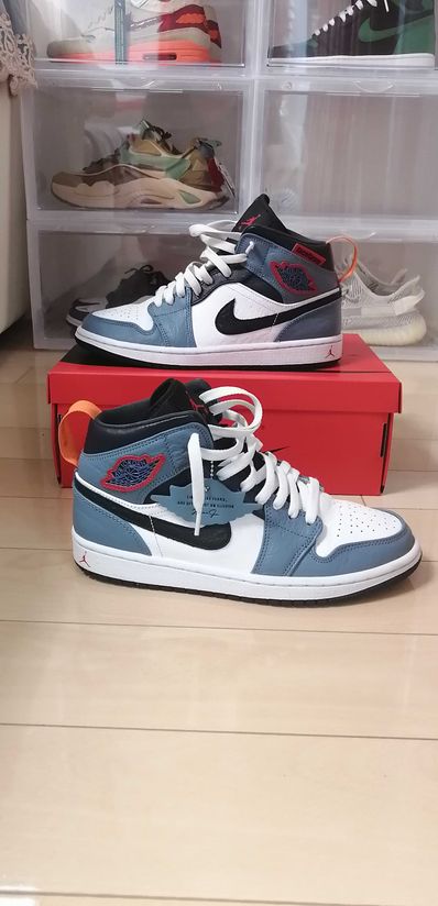 FACETASM × Nike Air Jordan 1 Mid "White/Navy"