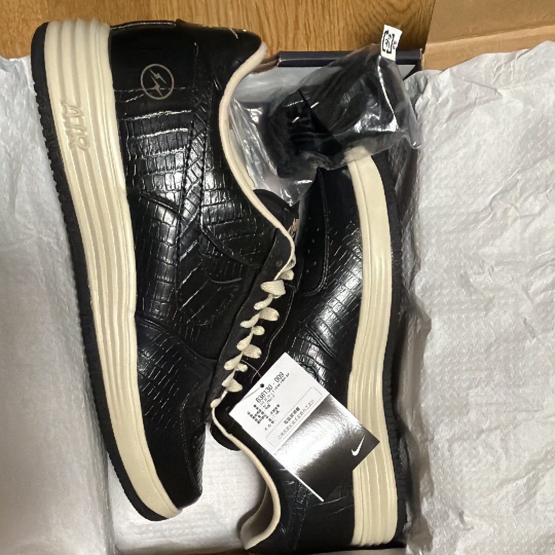 fragment design × Nike Lunar Force 1 Low SP "Black/Black-NET"