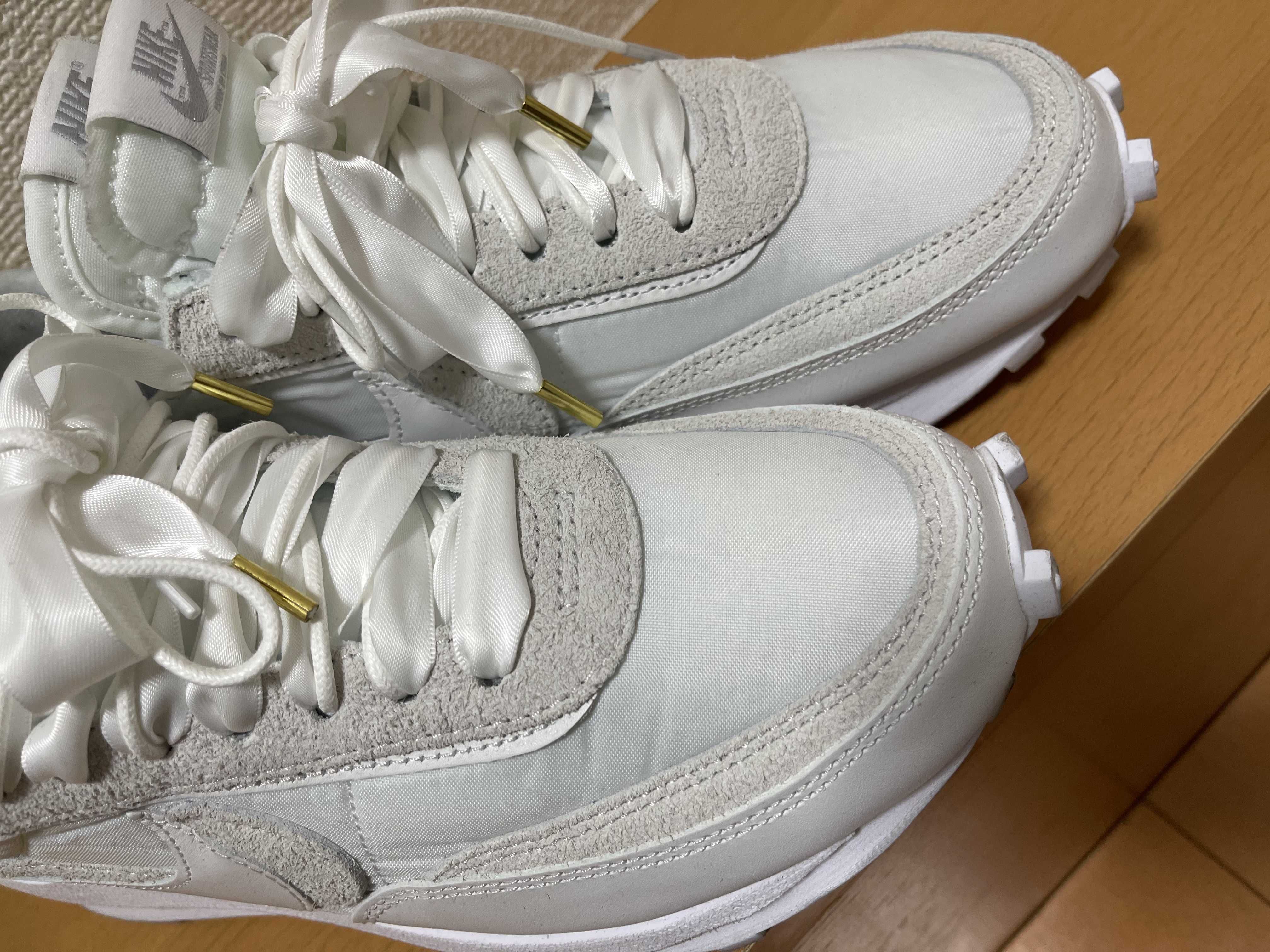 sacai × Nike LDV Waffle "Triple White"