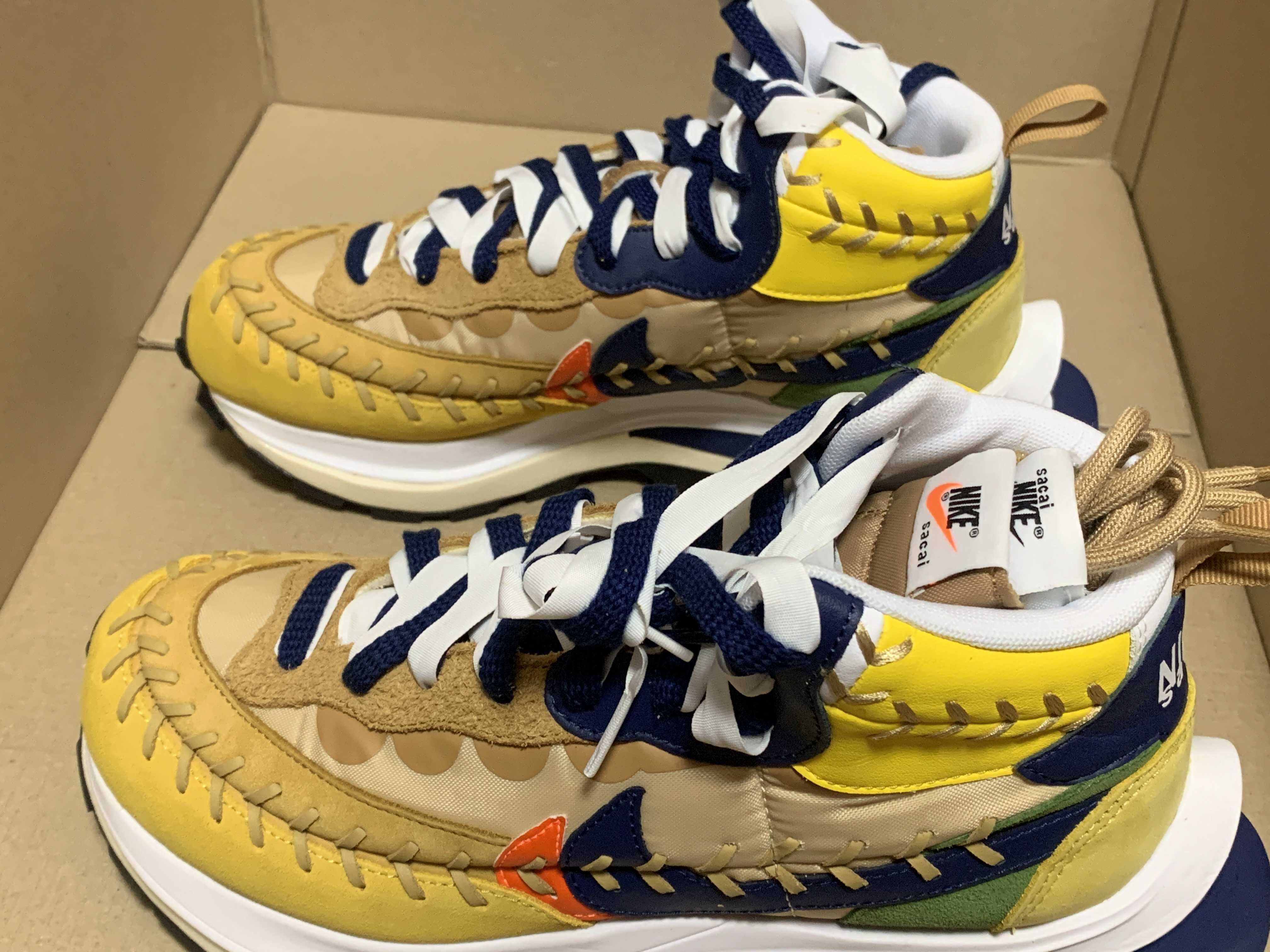 Jean-Paul Gaultier × sacai × Nike VaporWaffle "Sesame/Multi Color"