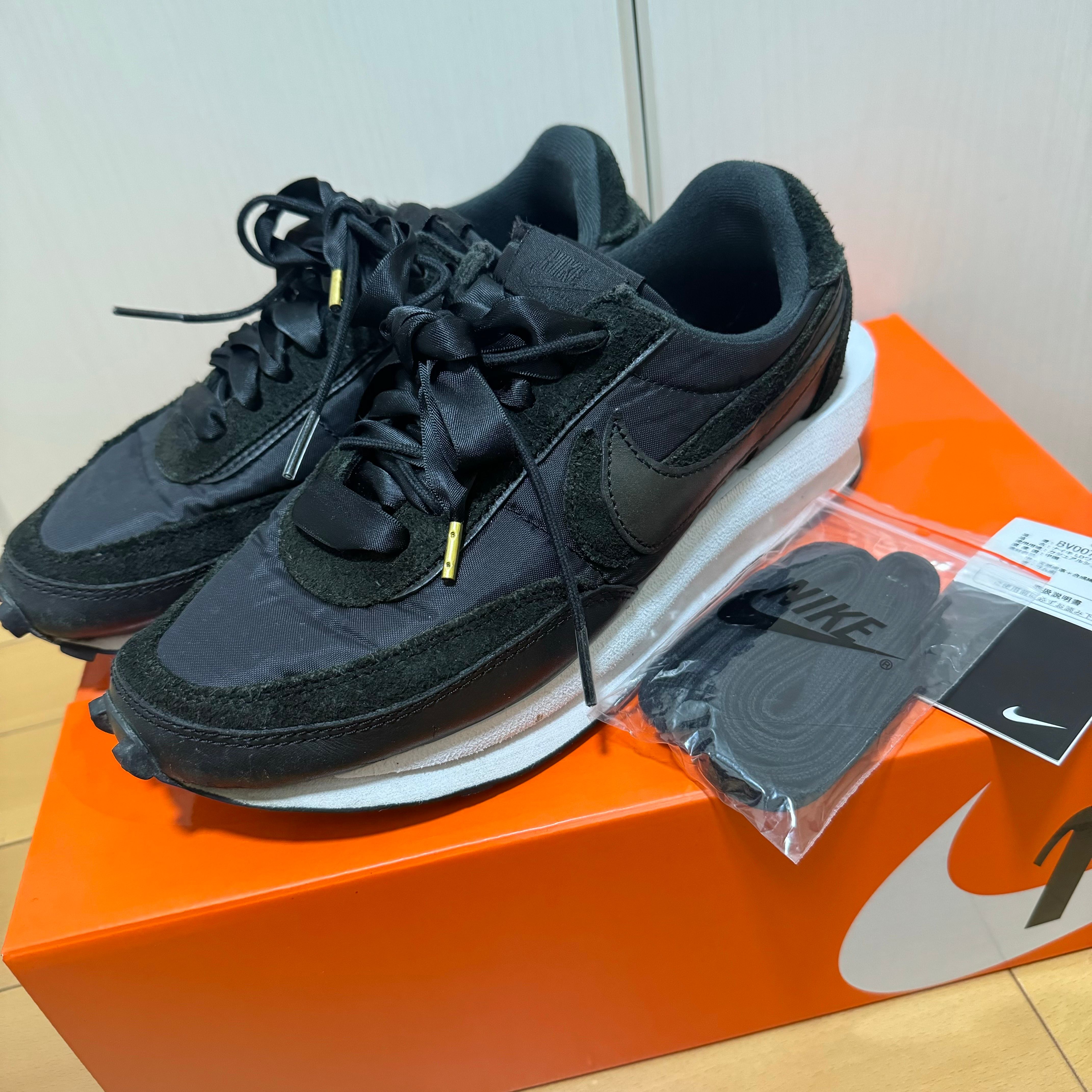 sacai × Nike LDV Waffle "Triple Black"