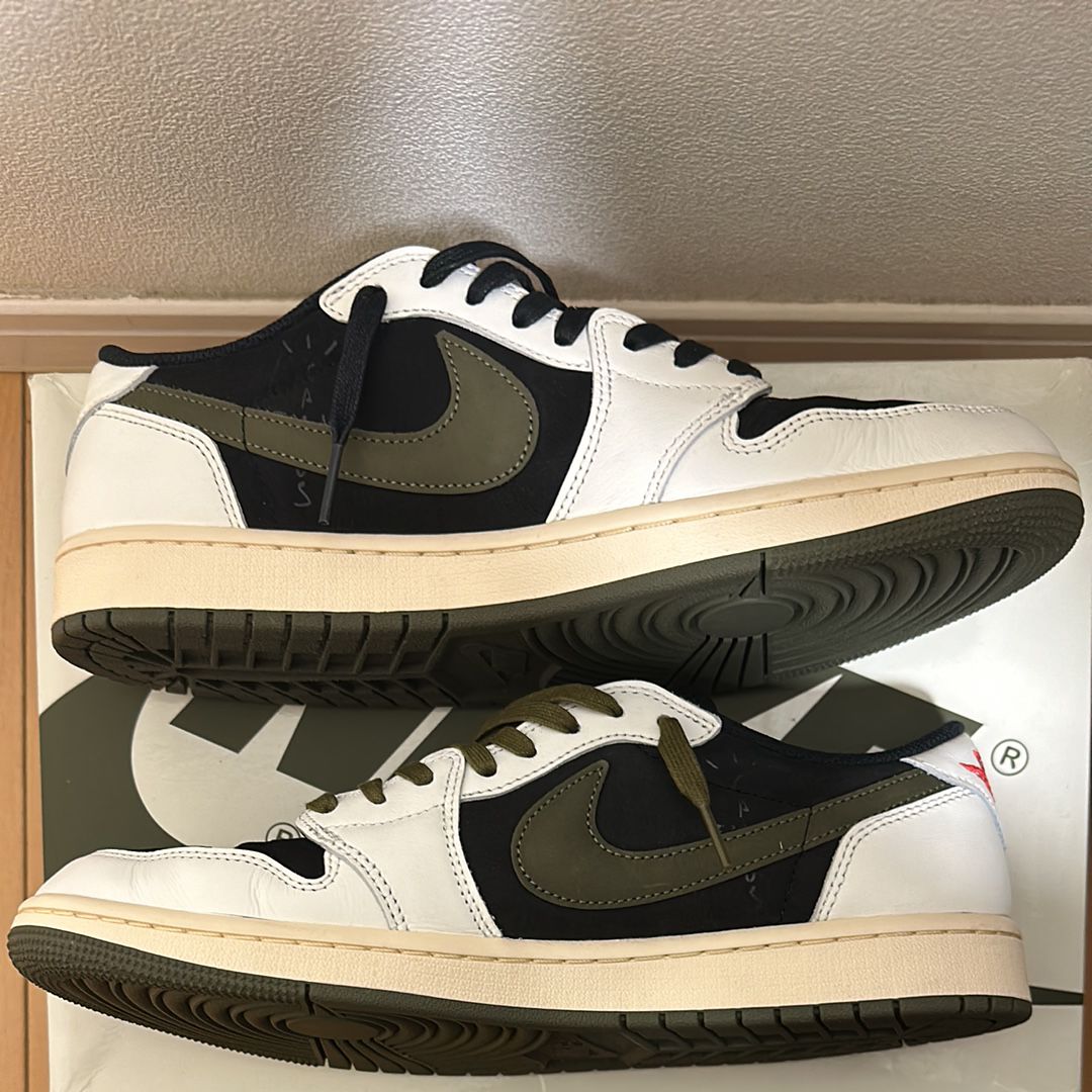 Travis Scott × Nike Women's Air Jordan 1 Low OG "Medium Olive"